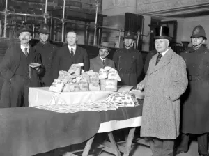 Finance Prints: New Tabernacle Sick and Provident Society share out at City Road Headquarters. Mr