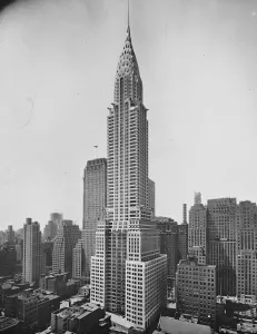 New view of the worlds tallest structure. A fine view of the great Chrysler Building
