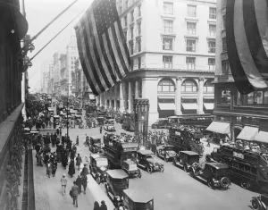 New York. Fifthe Avenue at 34 street. 1926