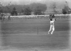New Zealand versus Amateur XI at Maidenhead. Page ( New Zealand ) hitting out
