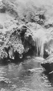 Stream Prints: New Zealand. Wairakei, the famous champagne cauldron. 21 February 1927