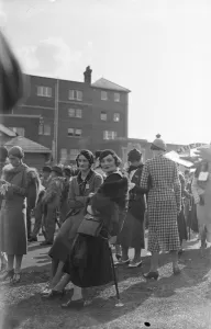 Shooting Stick Prints: Newbury Hon Mrs Esmond Harmsworth ( right ) 22 September 1933