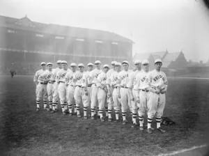 The Newyork Giants and the Chicago White Sox meet at Liverpool The Chicago White