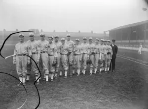 The Newyork Giants and the Chicago White Sox meet at Liverpool The New York Giants