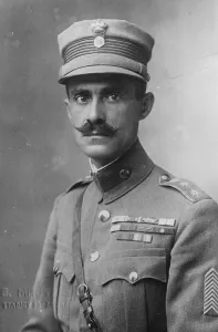 Prints of Nikolaos Plastiras, One of the leaders of the 1922 Revolution on September 11, along with, Colonel Stylianos Gonatas and Commander Phokas 13 April 1923 1920s Prints: Nikolaos Plastiras, One of the leaders of the 1922 Revolution on September 11, along with