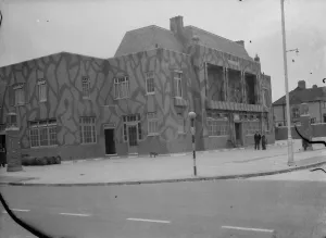Exterior Prints: The Northover, a camouflaged public house in Downham near London. 1939