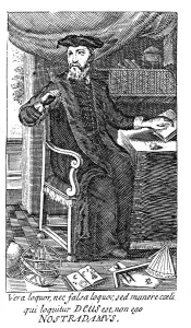 NOSTRADAMUS Portrait of Nostradamus - engraving from the Life of Nostradamus section
