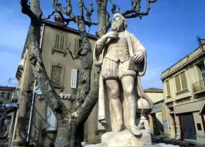 NOSTRADAMUS - Statue of Nostradamus in Salon, the town where he lied and died