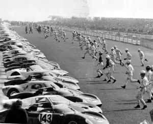 Nurburgring Germany - A Le Mans type start for the 100 km race 2nd June 1964