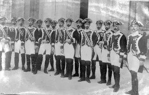 officers of the Royal Guard of Halbadiers who formed part of the rayal escort