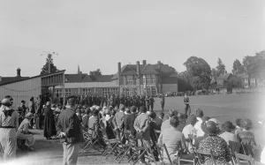 Preparation Prints: Officers Training Corps demonstration at Dartford Grammer school in Kent
