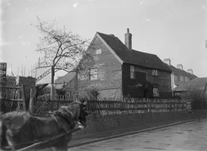 Fence Prints: Old cottage, Swanley, Kent. 1935