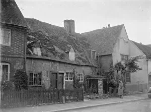 Architecture Collection: Old cottages, Otford, Kent. 1935