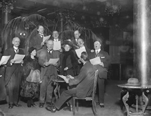 Stage Collection: Old variety stars rehearsal at the Palladium for their christmas season there top
