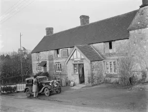 Hotel Prints: The Old Work House tavern in Ightham, Kent. 1937