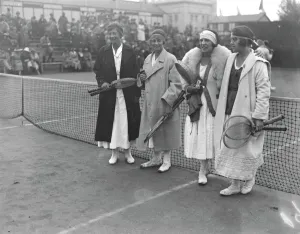 Sport Prints: Olympic Games at Antwerp A group of some of the ladies playing in the ladies singles