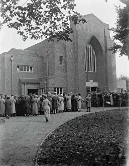 Crowd Collection: The opening of the Congregational Church in Eltham, Kent. 1938