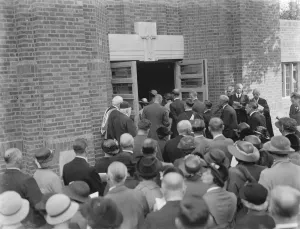 The opening of the Congregational Church in Eltham, Kent. 1938
