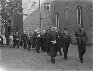 The opening of the Congregational Church in Eltham, Kent. 1938