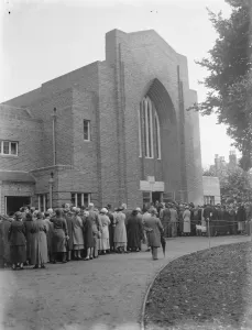 The opening of the Congregational Church in Eltham, Kent. 1938