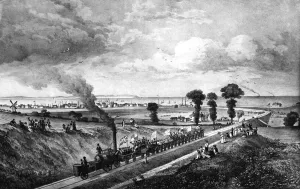 Travel Prints: Opening of the first steam passenger railway - Canterbury - Whitstable 6th May 1830 ?TopFoto