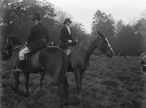 Opening meet of the Eridge hunt at Eridge Castle, near Tunbridge Wells. Marchioness Camden