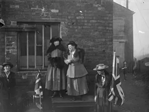 Suffragette Collection: Opening of Miss Christabel Pankhursts campaign at Smethwick, Staffordshire 28