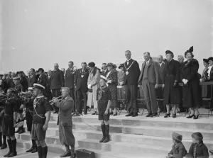 The opening of the riversite view over the River Thames at Erith in Kent