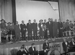 Opening of the Wardona Cinema in Swanscombe, Kent. Mrs Jannie Adamson