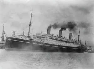 German Prints: Originally SS Tirpitz she was later renamed the RMS Empress of Australia ocean liner