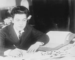 Writer Prints: Origination of the cross word puzzles. Prosper Buranelli is credited with being