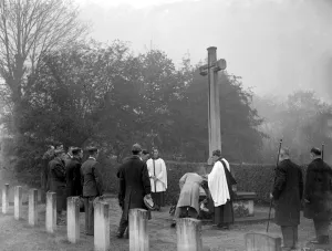 Cross Prints: Orpington Church service in Kent. 1934