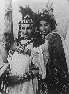 Costume Collection: Ouled nail dancing girls of Algeria. They belong to a tribe of desert arabs February