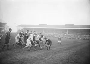 Oxford defeat Cambridge in great rugby struggle at Twickenham. Oxford picking up