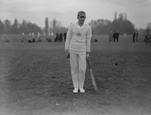 Sportsman Prints: Oxford University Cricket Club Practice Mr R H Rettington ( N W College ), Captain