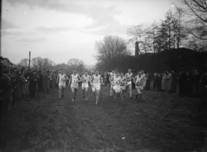 The Oxford University versus Cambridge University cross country race at Horton Kirby