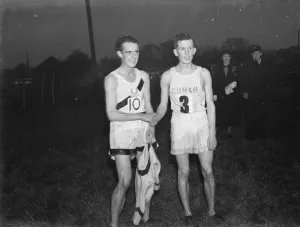 The Oxford University versus Cambridge University cross country race at Horton Kirby