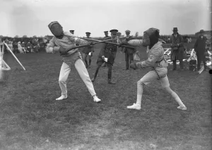 Fight Prints: Oxford versus Cambridge at the Officers Training Corps tournament at Cambridge