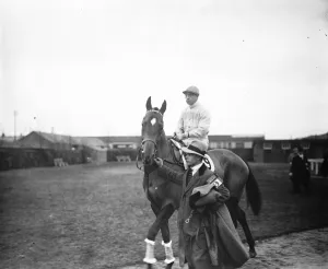 P Lestrange, a jockey 1923