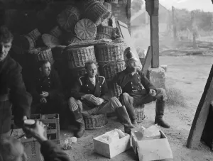 Padham farm fire in Swanley. Fireman take a break from fighting the fire