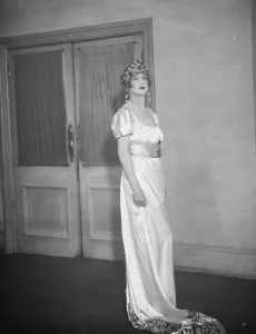 Pageant of Lovers through all the ages at new theatre. Lady Wodehouuse as the Empress Josephine