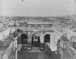 Interior Prints: Palazzo Reale gia Durazzo. Il Porto visto dalla Terrazza 1922