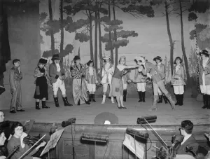 A pantomine of Cinderella performed at Eltham Parish Hall, Kent. 1937