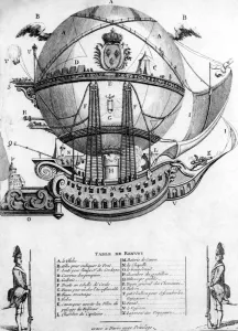 Boat Prints: Paris : Vaisseau Royal Aerien 1784
