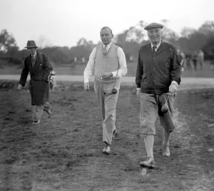 Parliamentary Golf Tournament at Walton Heath. Earl Of Carrick and Sir John Simon