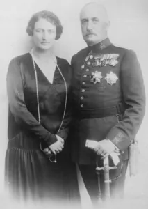 Paying a private visit to England The infant Carlos of Spain with his wife