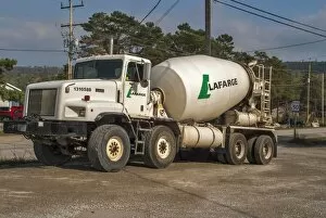 Lorry Collection: Paystar 5000 cement mixer parked up for the weekend on wast ground on Manitoulin