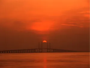 Penang Bridge at sunrise