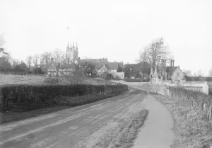 Penshurst Village in Kent. To the right of the picture is Penshurst place entrance