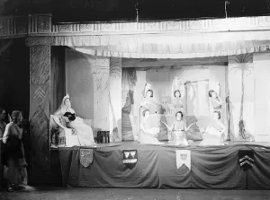 A performance by the school children at Our Ladys High School in Dartford, Kent